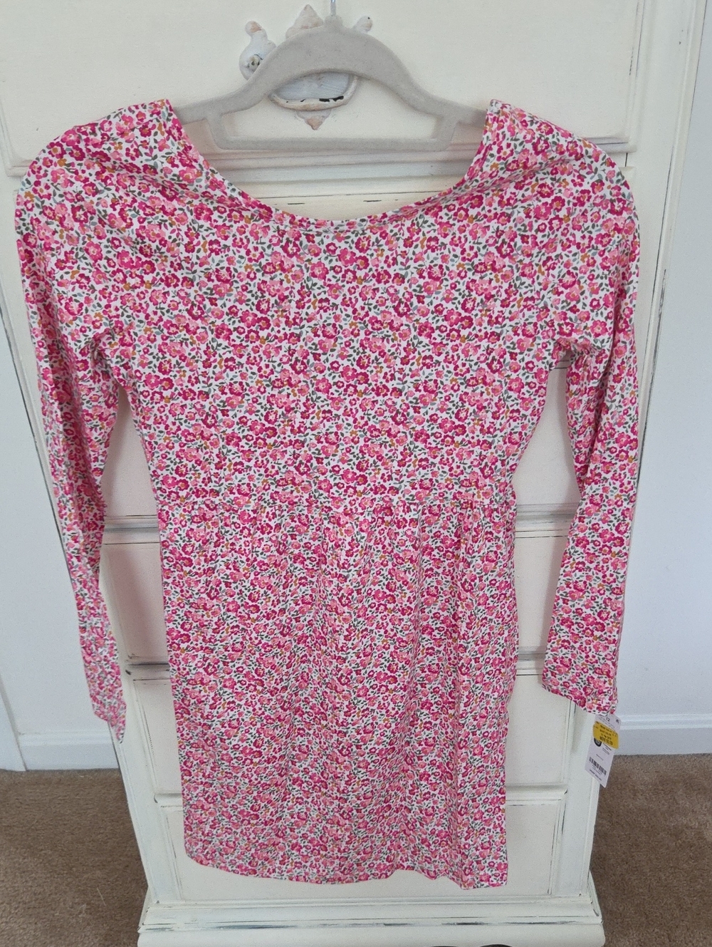 Carter's Pink Floral Long Sleeve Dress